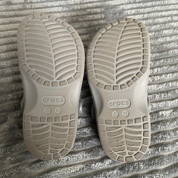 Crocs Kids Size 11 Classic Clog Gray Unisex Sandals Water Shoes - Picture 7 of 7